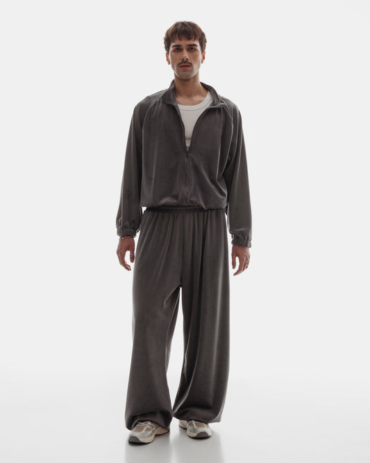 VELOUR SET in Shark Gray