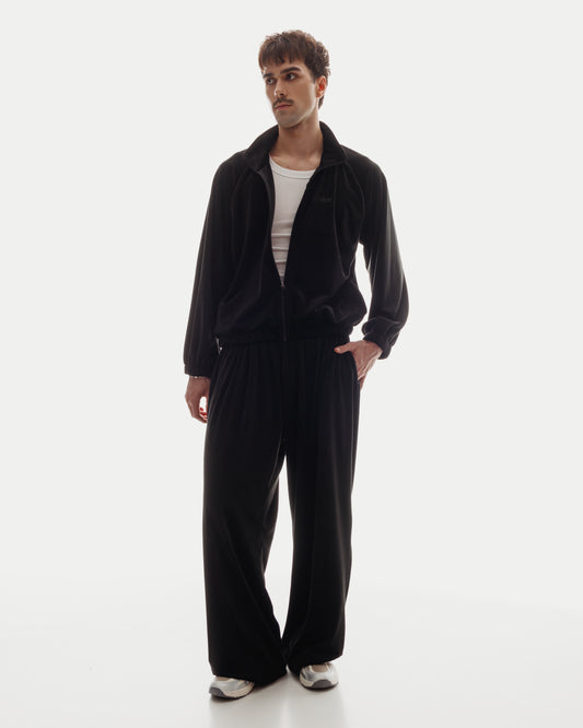 VELOUR SET in Ink Black